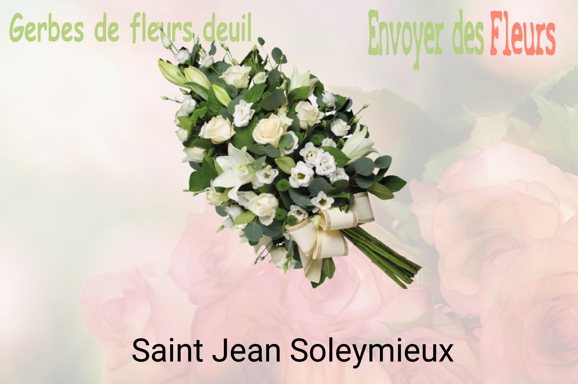 Gerbe de fleurs de deuil livrée à Saint-Jean-Soleymieux